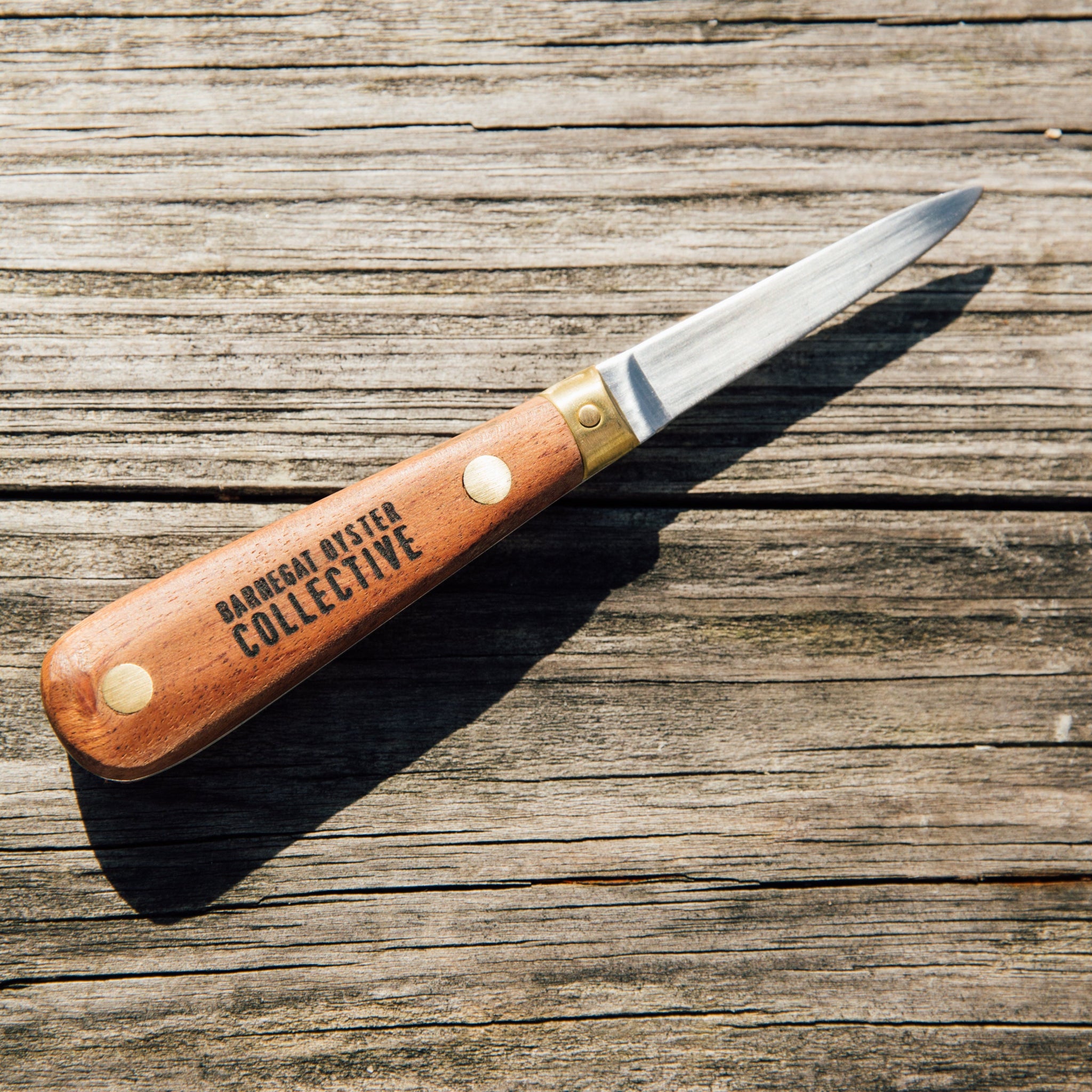 Branded Rosewood Shucking Knife